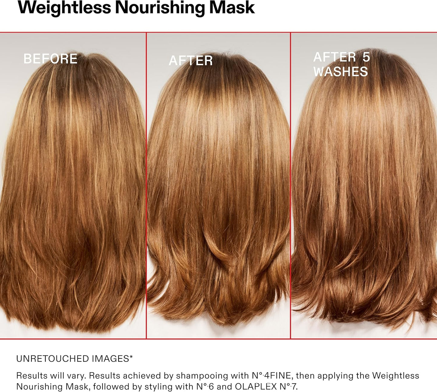 Weightless Nourishing Mask, Cuticle-sealing mask to hydrate and volumize fine to medium hair.