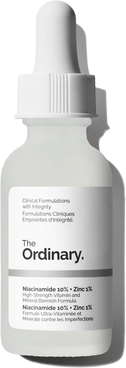 The Ordinary Niacinamide 10% + Zinc 1%, Brightening & Smoothing Serum for Blemish-Prone Skin, 30ml