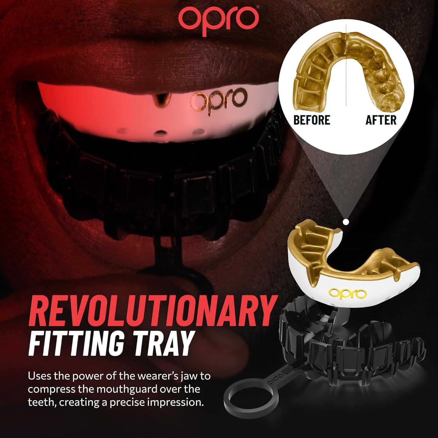 OPRO Silver Level Mouthguard Essential Fit – Gum Shield Adult and Kids – OPRO Mouth Guard Boxing and MMA, Easy Self-Fit Gum Shield Rugby and Hockey – Superior Protection with Dental Warranty